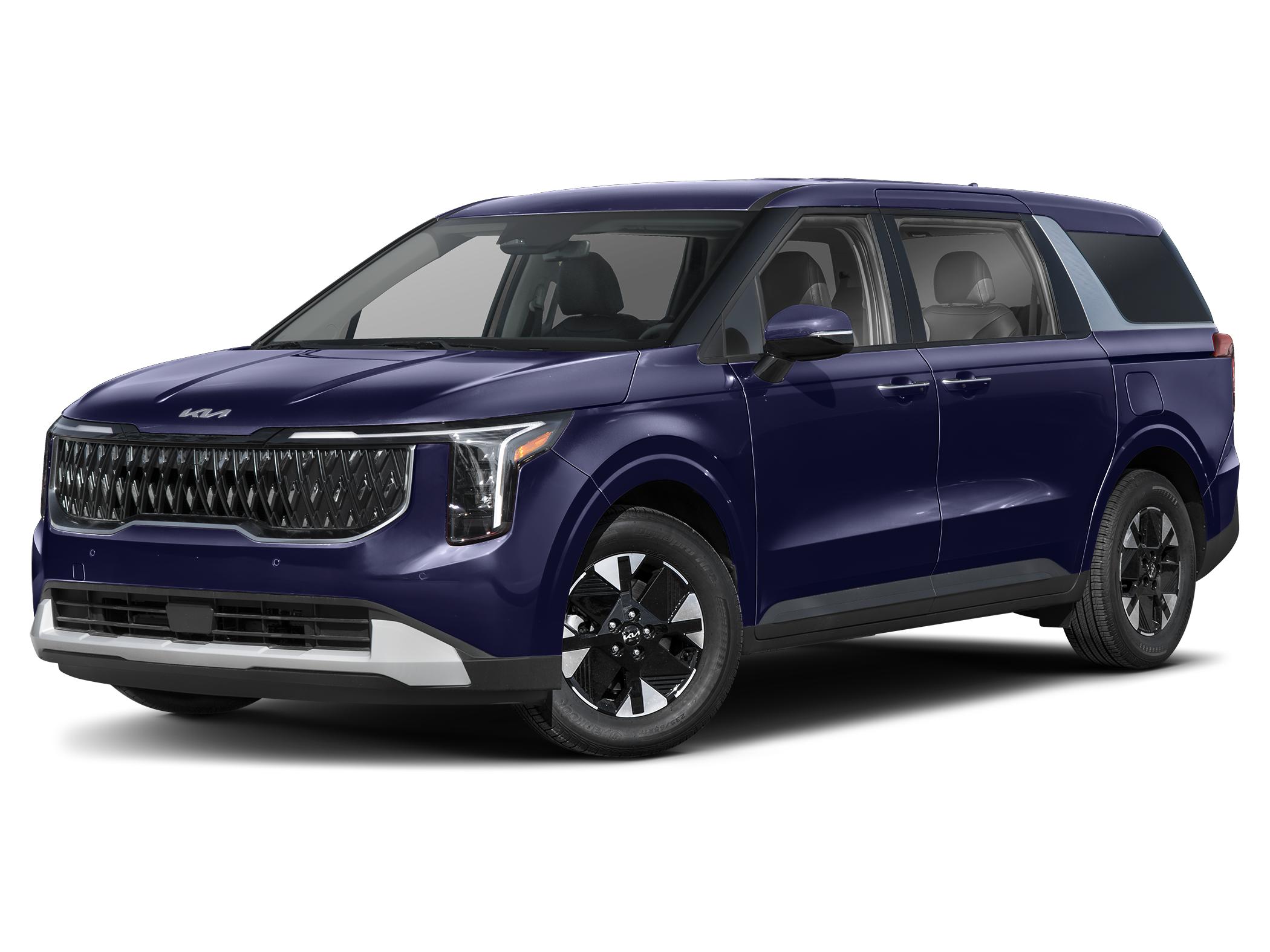 2027 Kia carnival LXS Hybrid — front three-quarter view