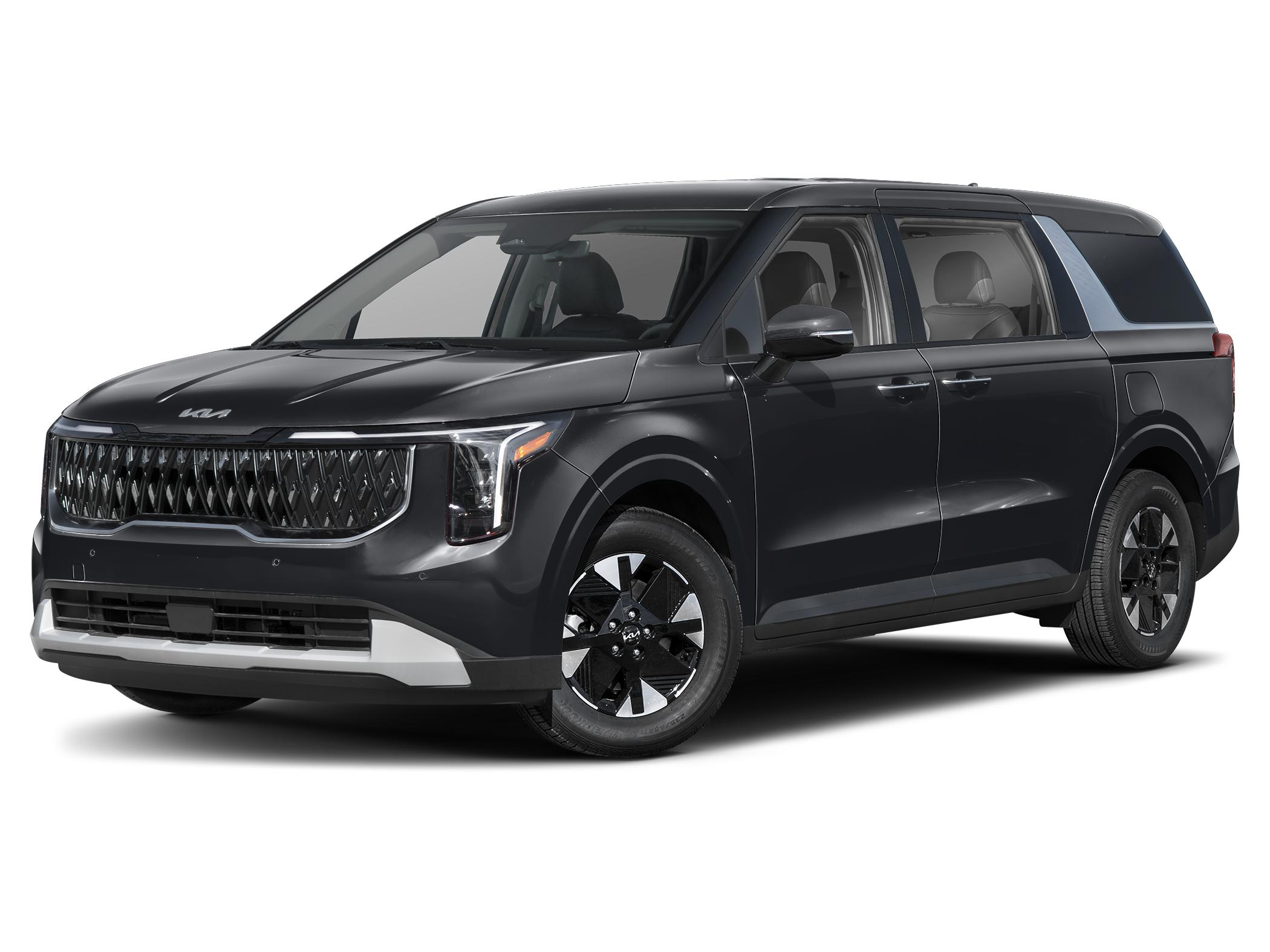2027 Kia carnival LXS Hybrid — front three-quarter view