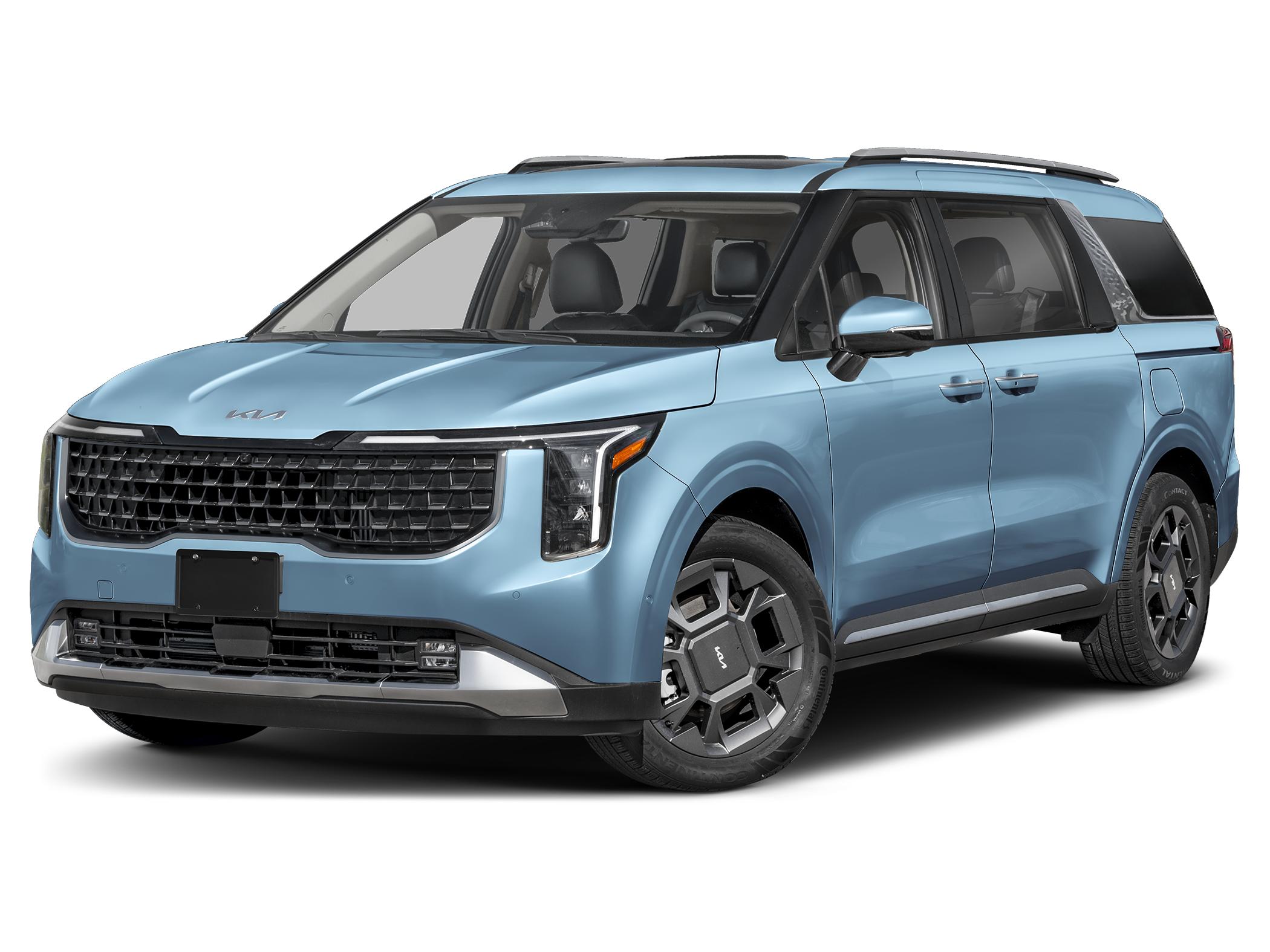 2027 Kia carnival SX Hybrid — front three-quarter view