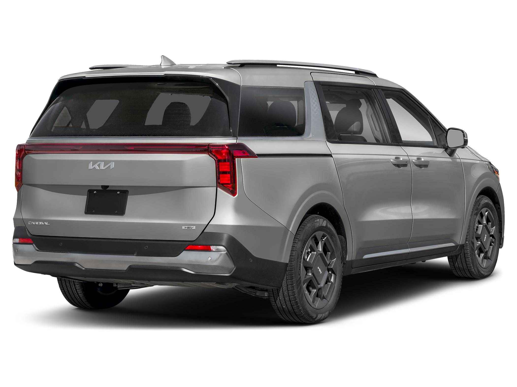 2027 Kia carnival SX Hybrid — rear three-quarter view