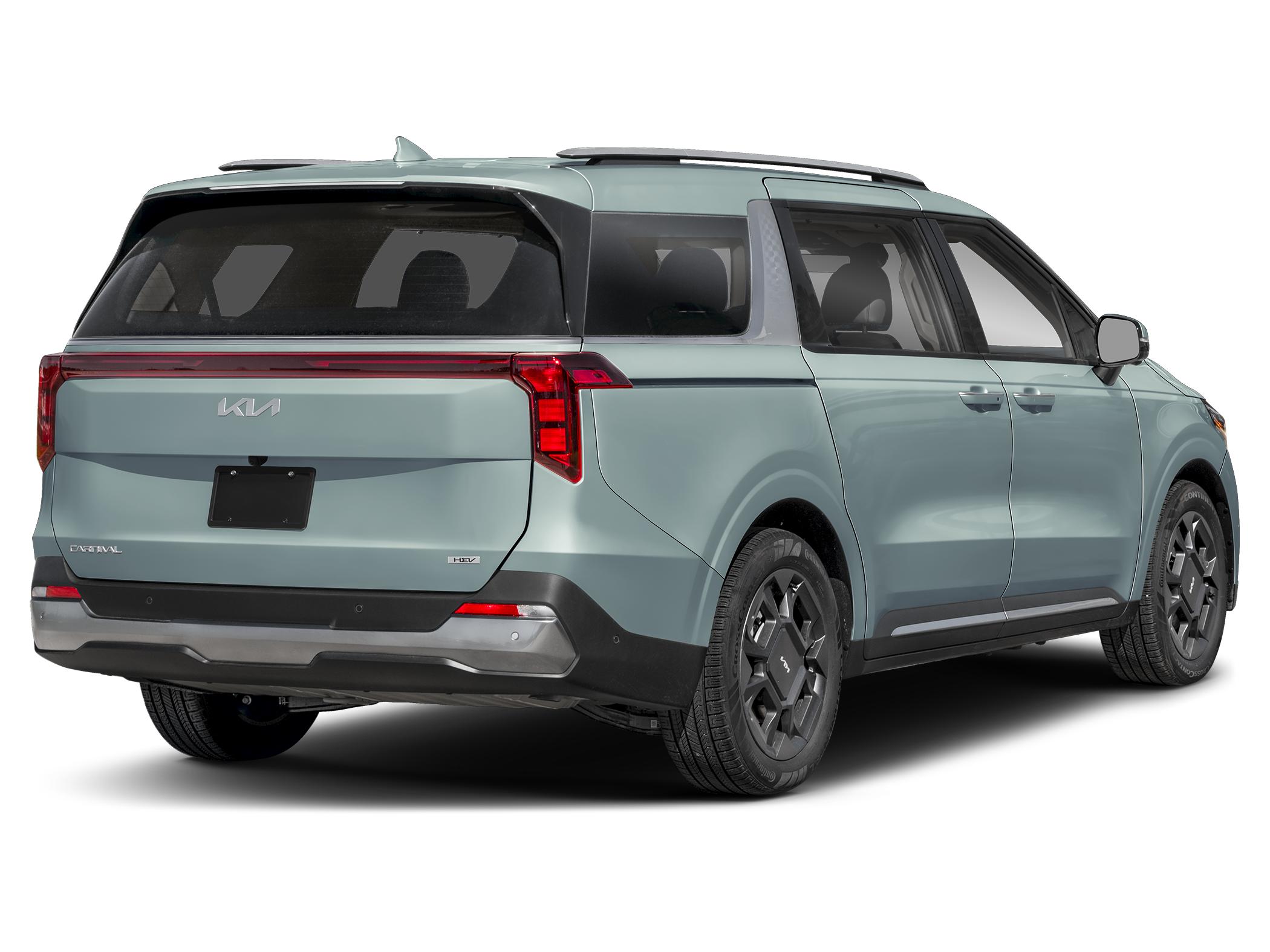 2027 Kia carnival SX Hybrid — rear three-quarter view