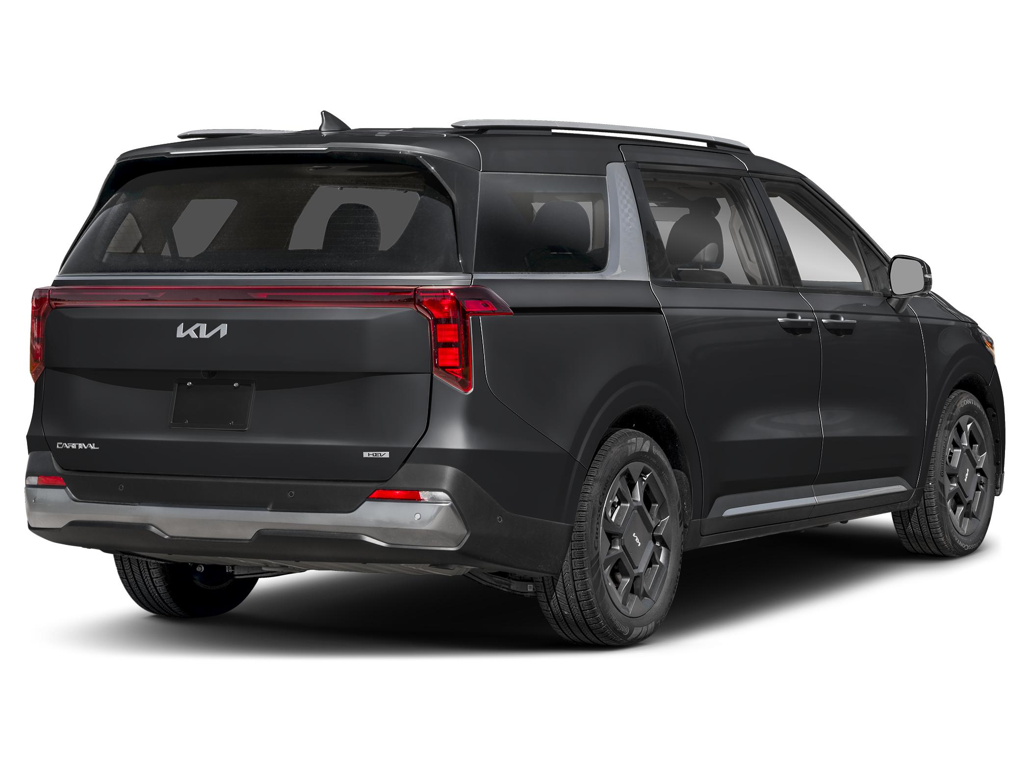 2027 Kia carnival SX Hybrid — rear three-quarter view