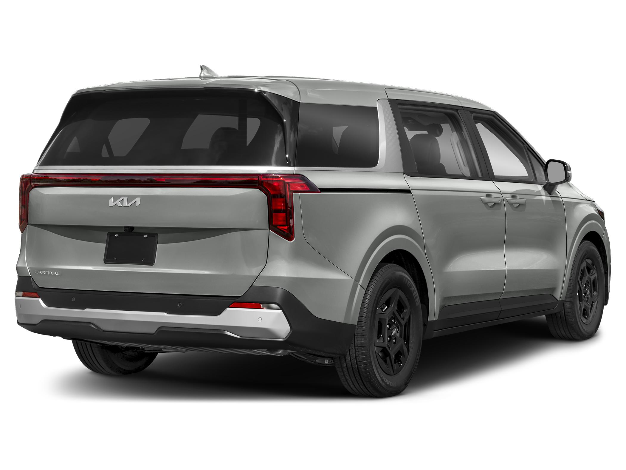 2027 Kia carnival LXS — rear three-quarter view