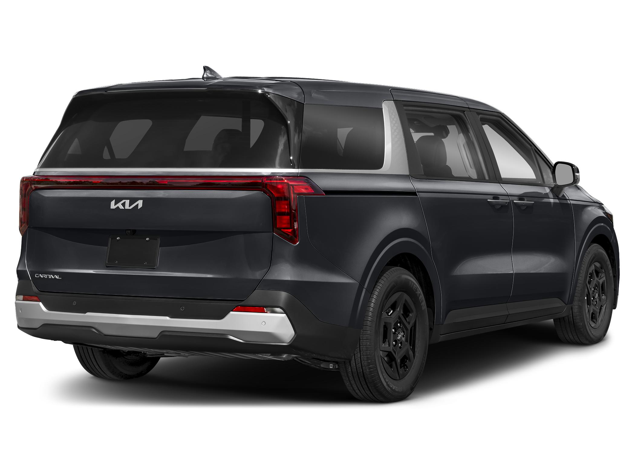 2027 Kia carnival LXS — rear three-quarter view