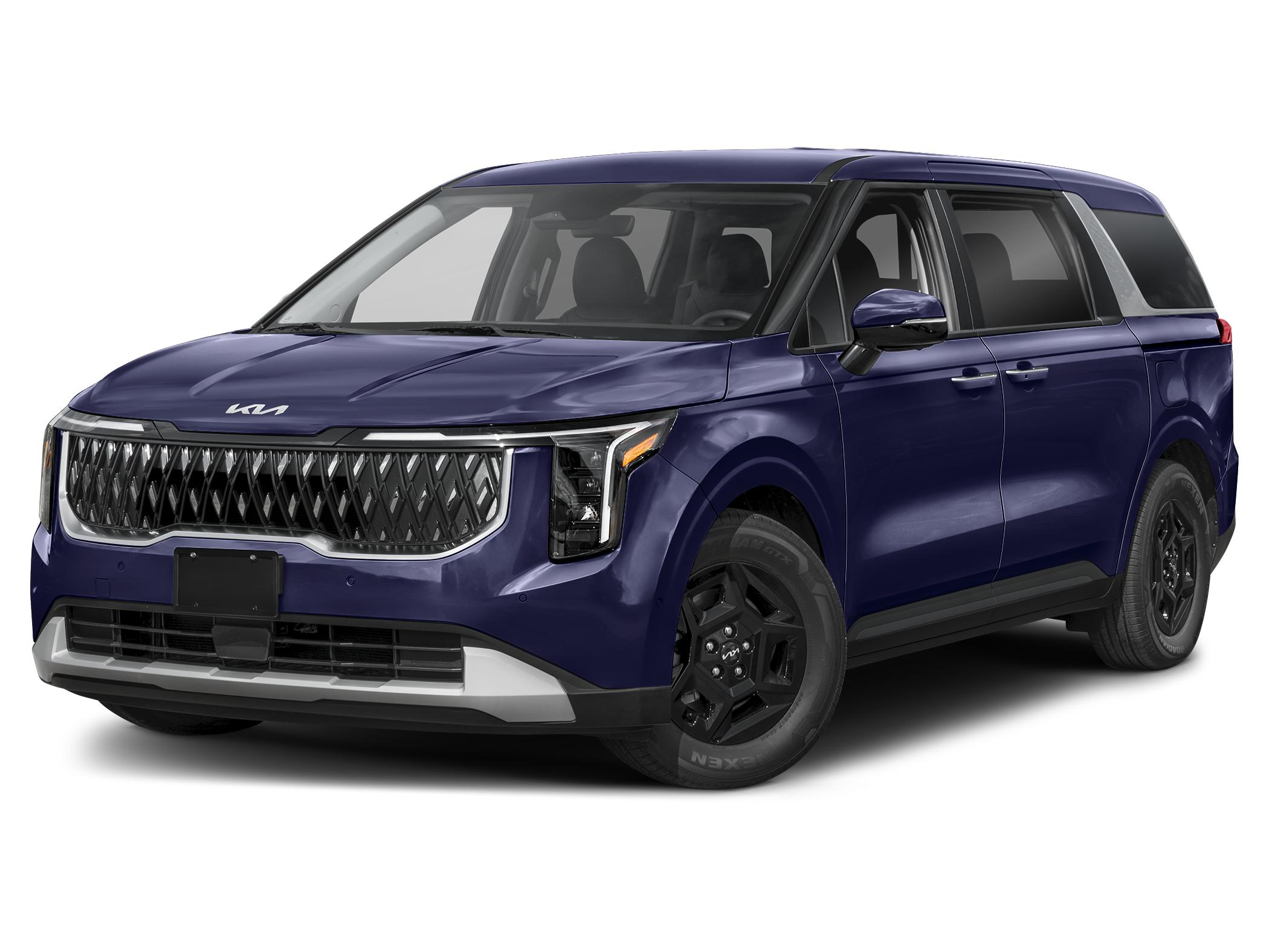 2027 Kia carnival LXS — front three-quarter view
