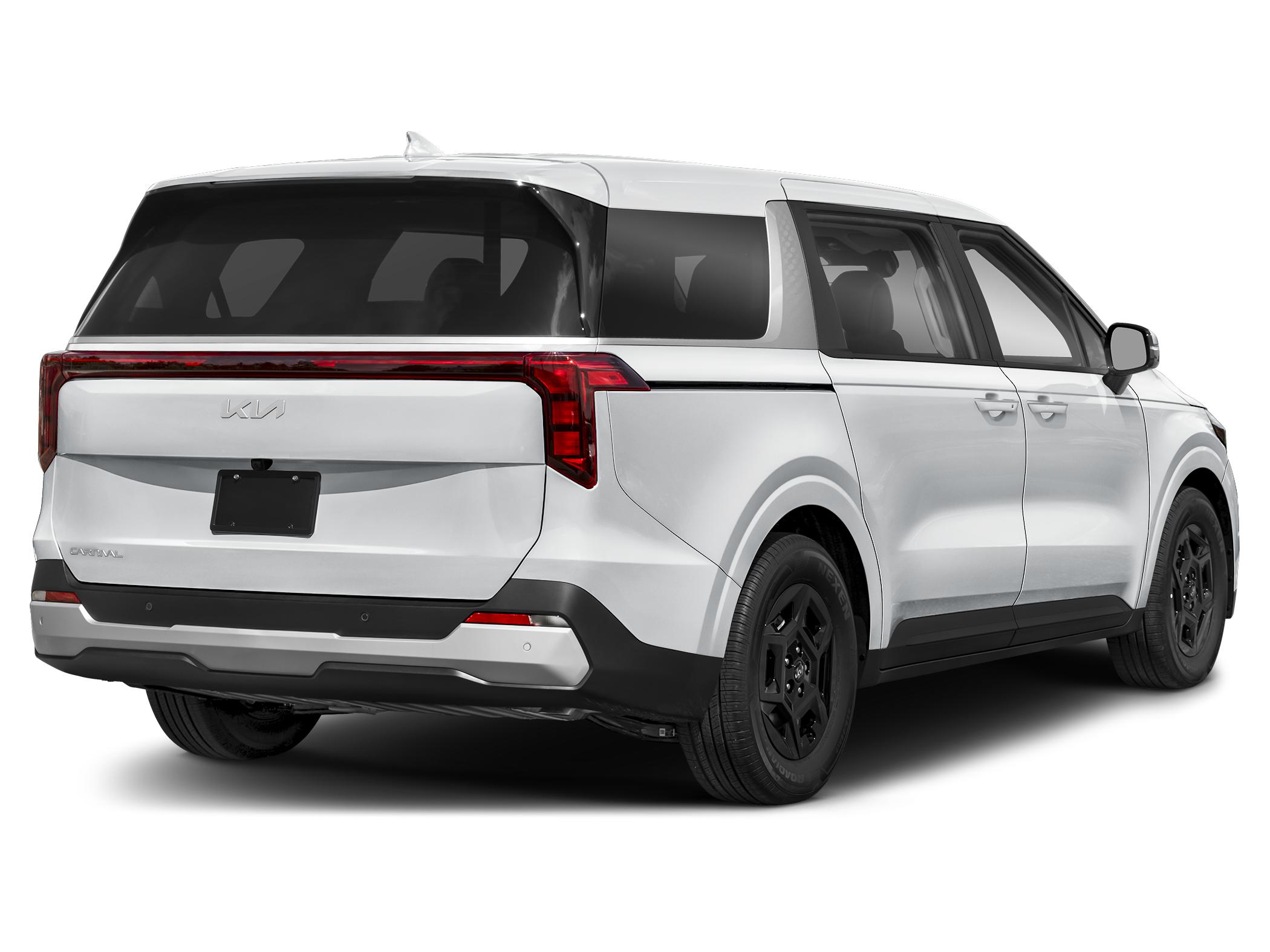 2027 Kia carnival LXS — rear three-quarter view