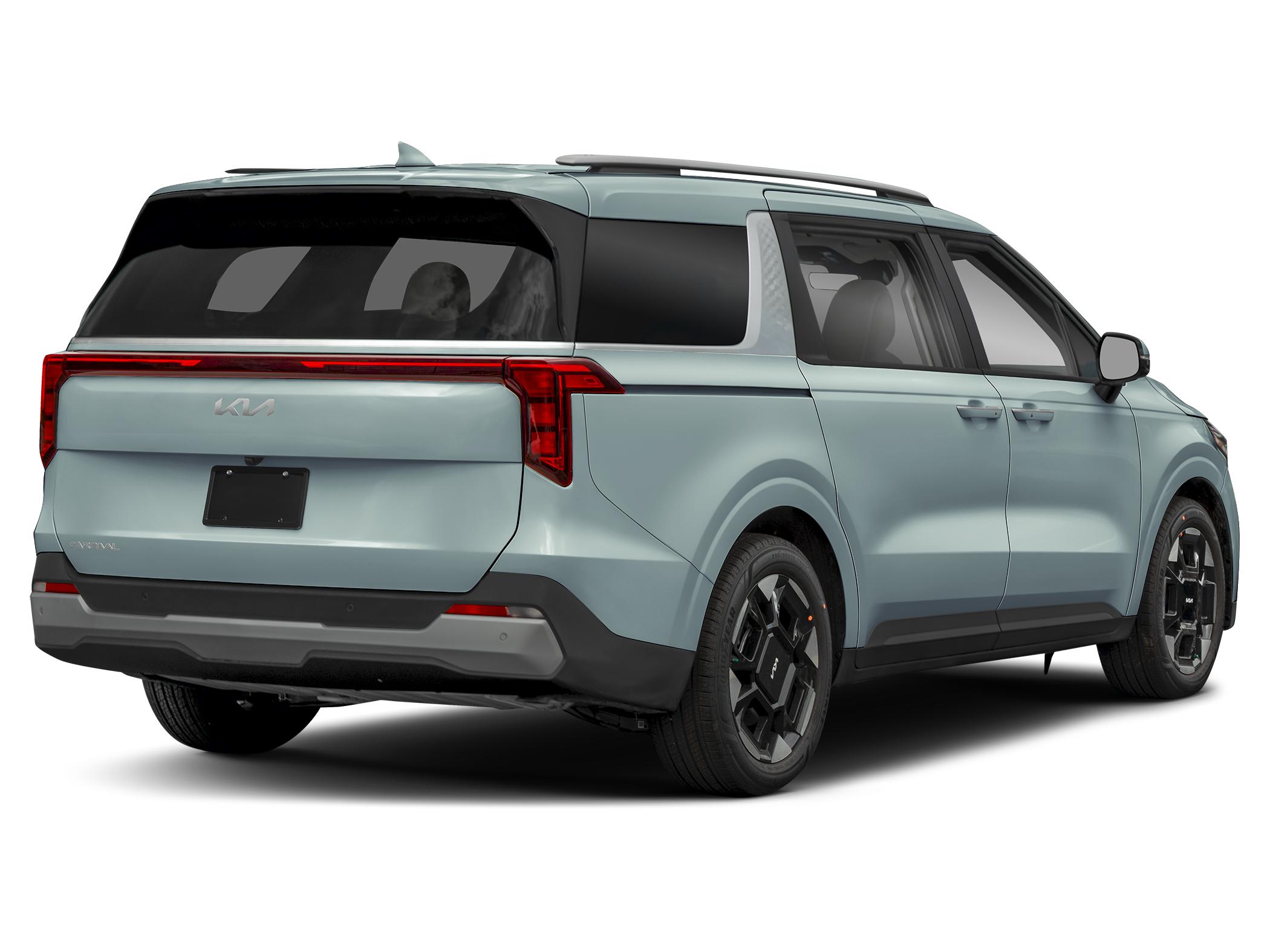 2027 Kia carnival EX — rear three-quarter view
