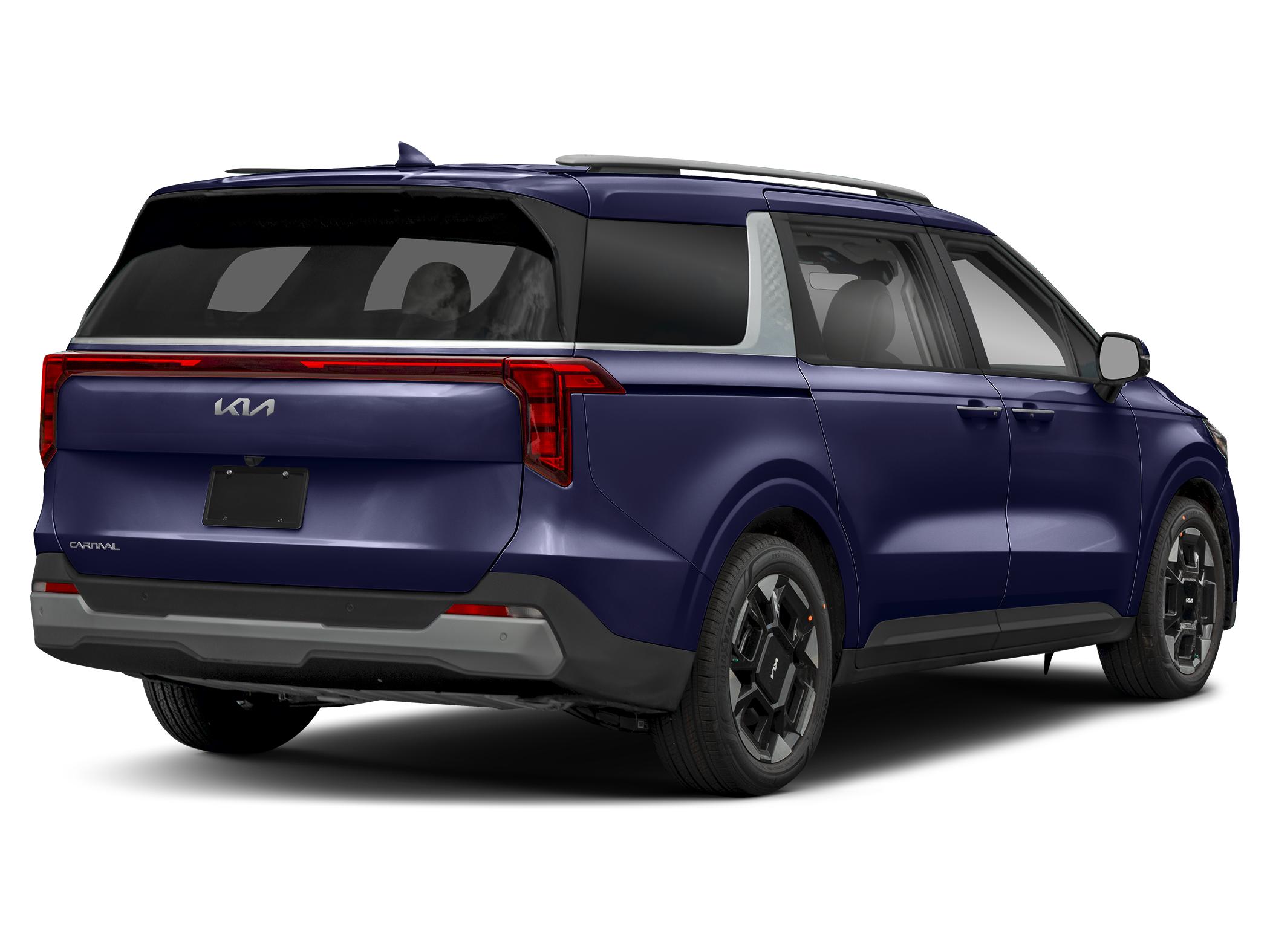 2027 Kia carnival EX — rear three-quarter view
