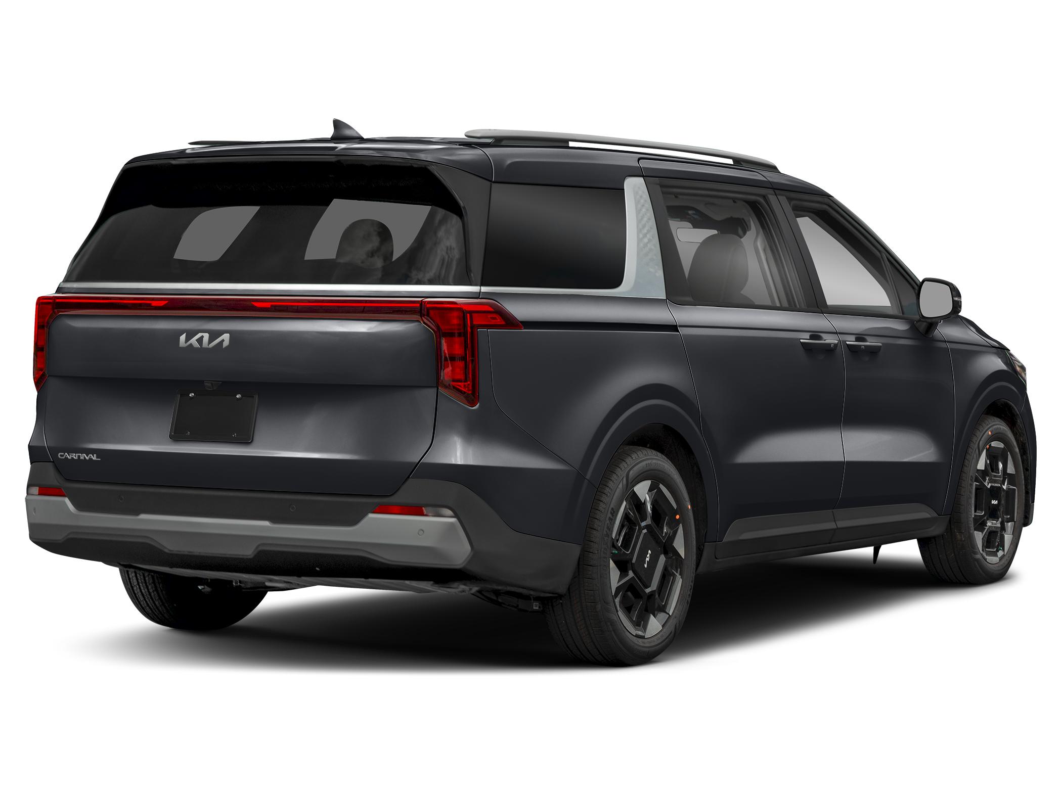 2027 Kia carnival EX — rear three-quarter view