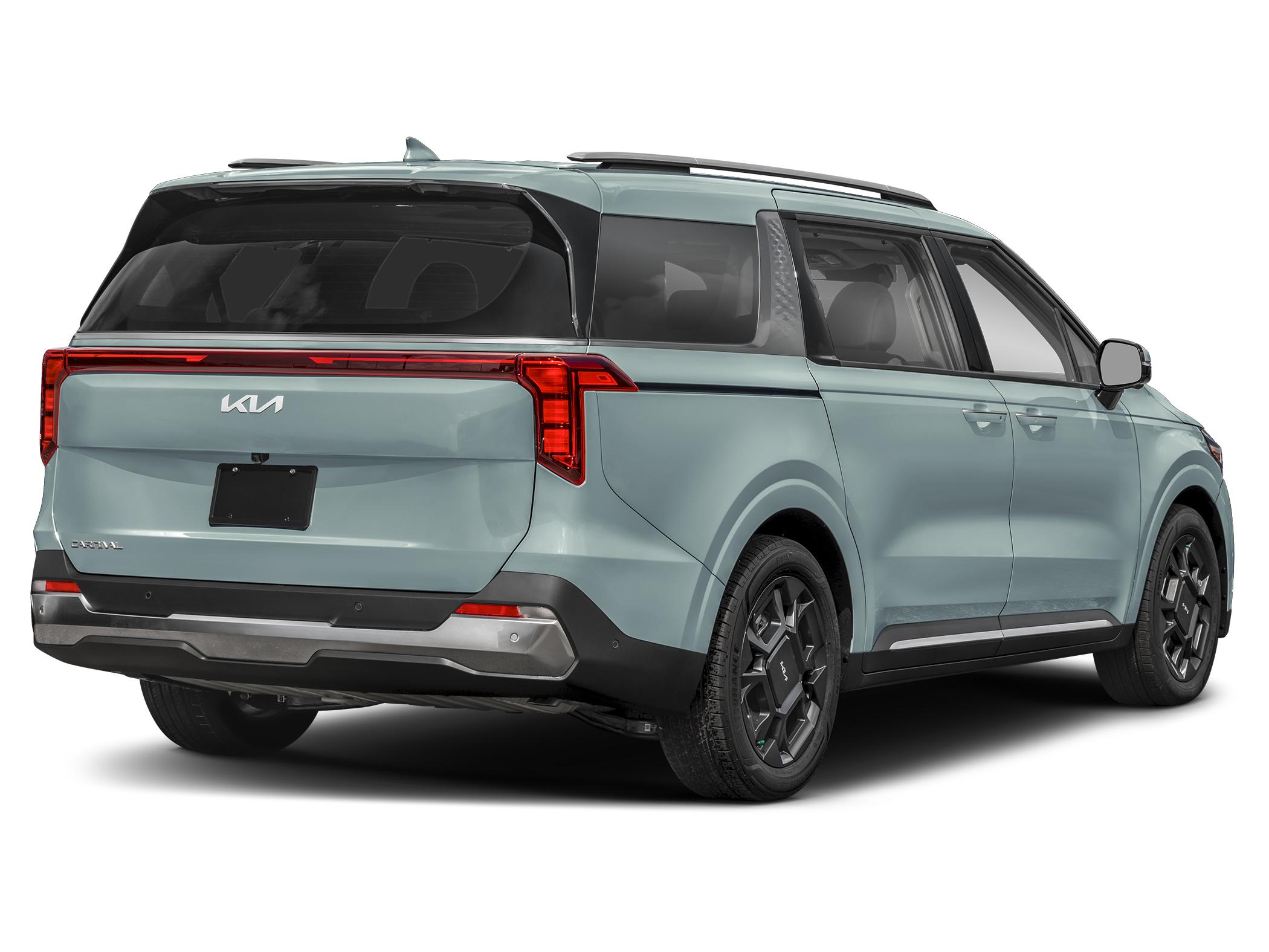 2027 Kia carnival SX — rear three-quarter view