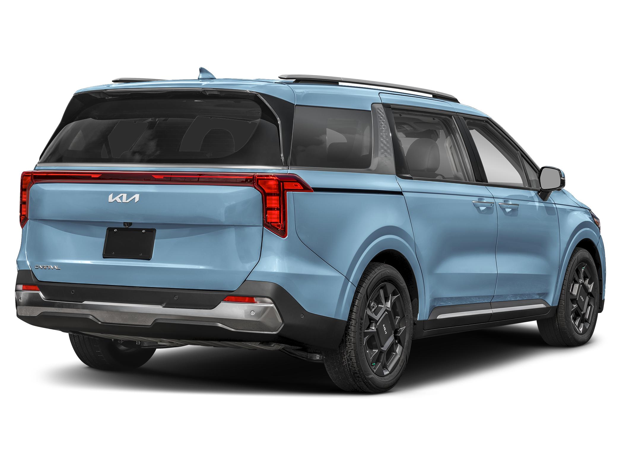 2027 Kia carnival SX — rear three-quarter view