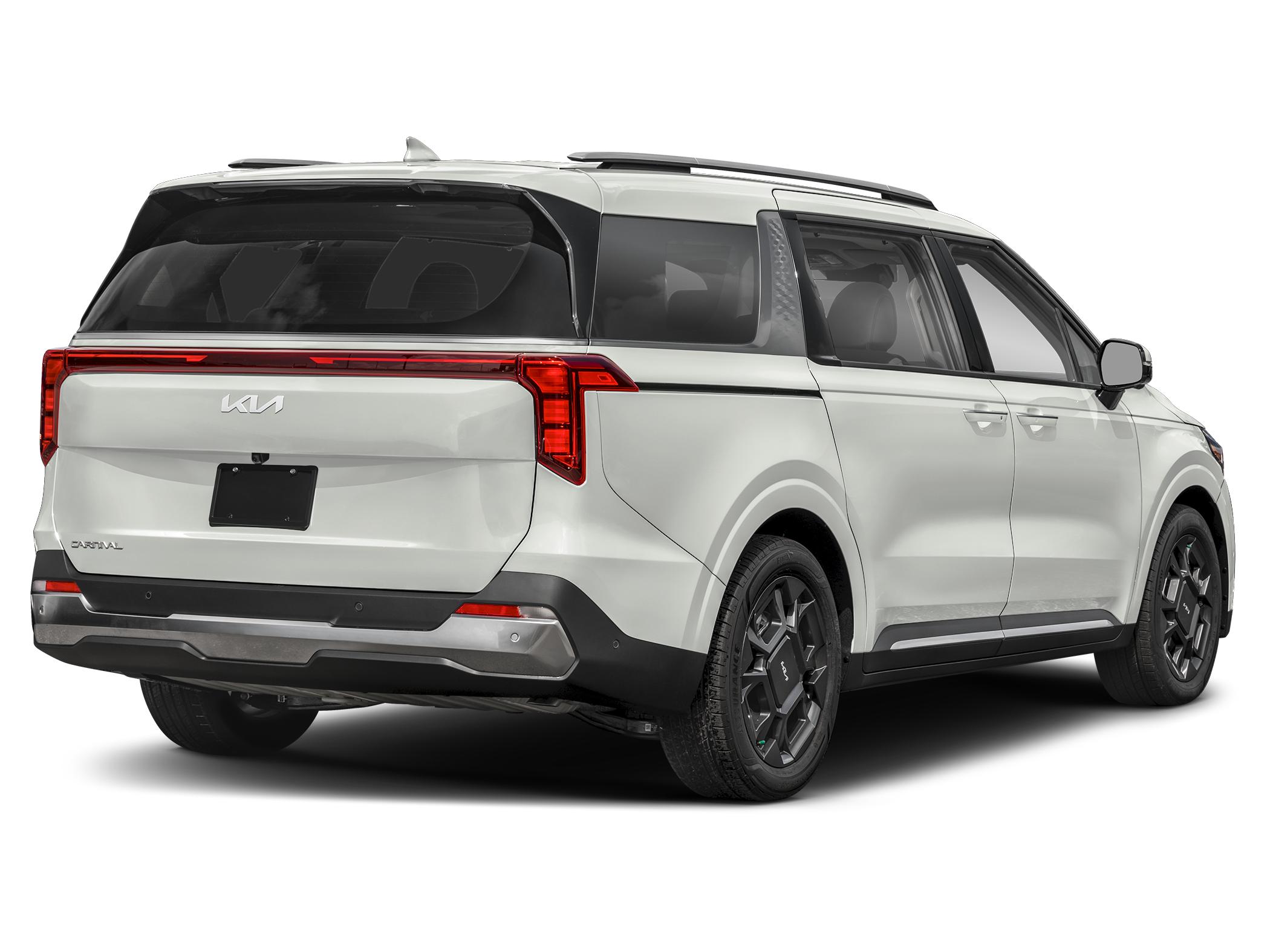 2027 Kia carnival SX — rear three-quarter view