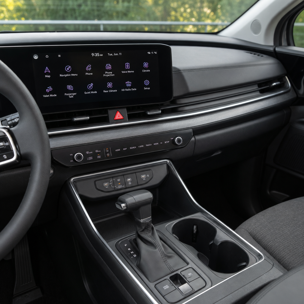 2027 Kia carnival EX — Off-Black