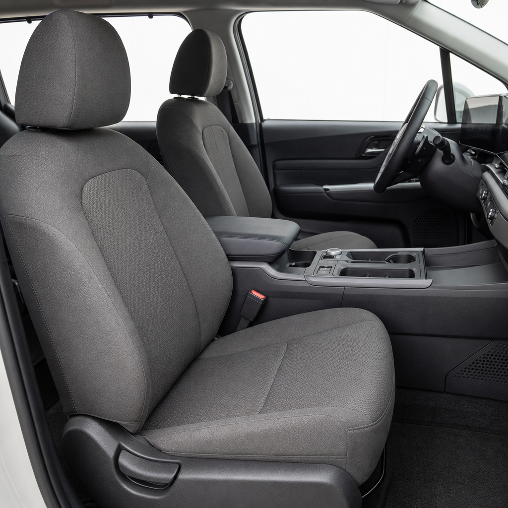 2027 Kia carnival LX — Taupe/off-black Cloth