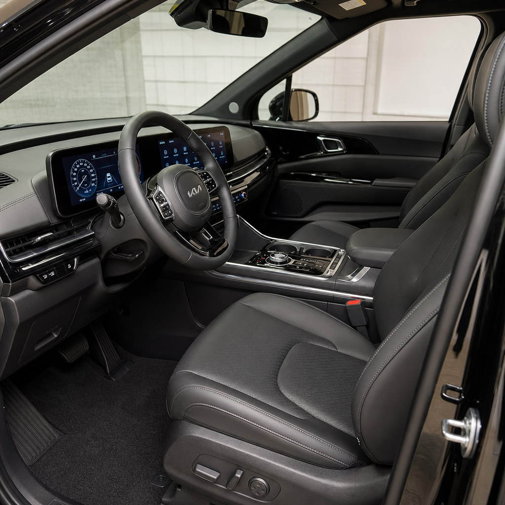2027 Kia carnival SX — Off-black Leather