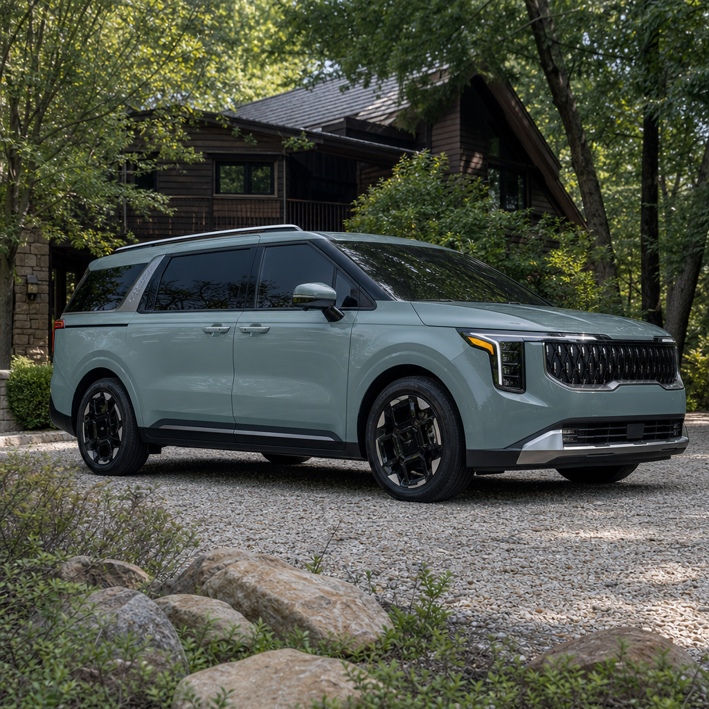 2027 Kia carnival EX — Iceberg Green