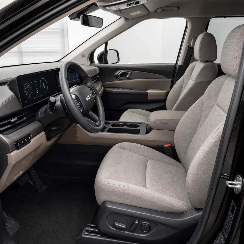 2027 Kia carnival LX — Taupe/Off-Black